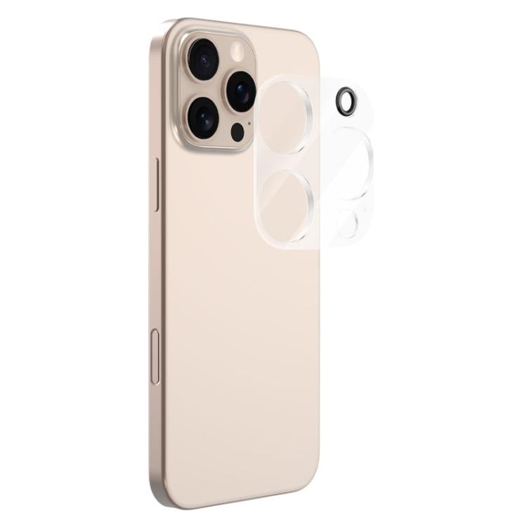 Pellicola in vetro resistente all'usura per obiettivo fotocamera LeReach serie TF 3D Full Coverage Version HD, For iPhone 16 Pro / 16 Pro Max, For iPhone 16 / 16 Plus