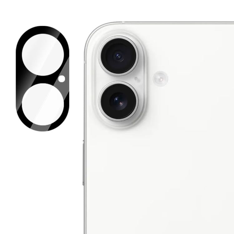 Pellicola in vetro resistente all'usura per obiettivo fotocamera LeReach serie TF 3D Full Coverage Version HD, For iPhone 16 Pro / 16 Pro Max, For iPhone 16 / 16 Plus