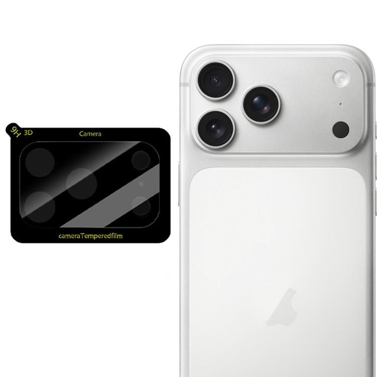 Pellicola in vetro resistente all'usura per obiettivo fotocamera LeReach serie TF 3D Full Coverage Version HD, For iPhone 17 Pro Max