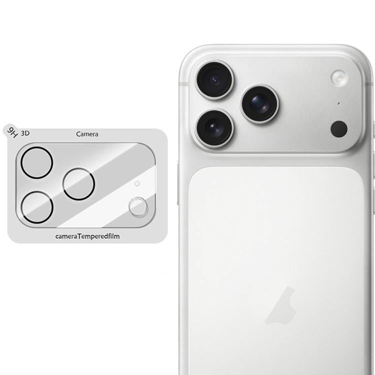 Pellicola in vetro resistente all'usura per obiettivo fotocamera LeReach serie TF 3D Full Coverage Version HD, For iPhone 17 Pro Max