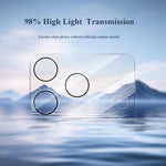 Set di 2 pellicole in vetro per obiettivo fotocamera LeReach serie TF 3D Full Coverage HD resistenti all'usura., For iPhone 17 Pro Max