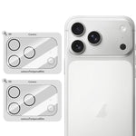 Set di 2 pellicole in vetro per obiettivo fotocamera LeReach serie TF 3D Full Coverage HD resistenti all'usura., For iPhone 17 Pro Max