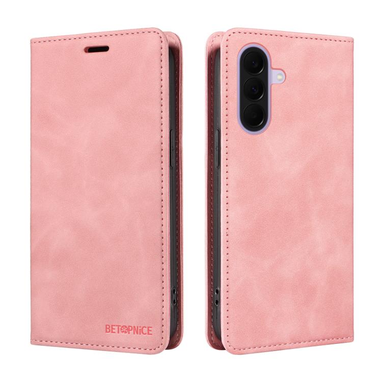 Custodia per telefono in pelle antifurto RFID con ventosa BETOPNICE, For Galaxy A27 5G