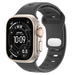 Cinturino sportivo in silicone tinta unita con fibbia a inversione., For Apple Watch 46mm / 49mm / 45mm / 44mm, For Apple Watch 42mm / 41mm / 40mm / 38mm