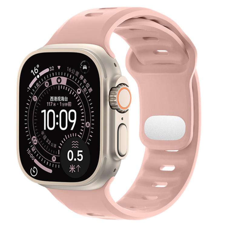 Cinturino sportivo in silicone tinta unita con fibbia a inversione., For Apple Watch 46mm / 49mm / 45mm / 44mm, For Apple Watch 42mm / 41mm / 40mm / 38mm