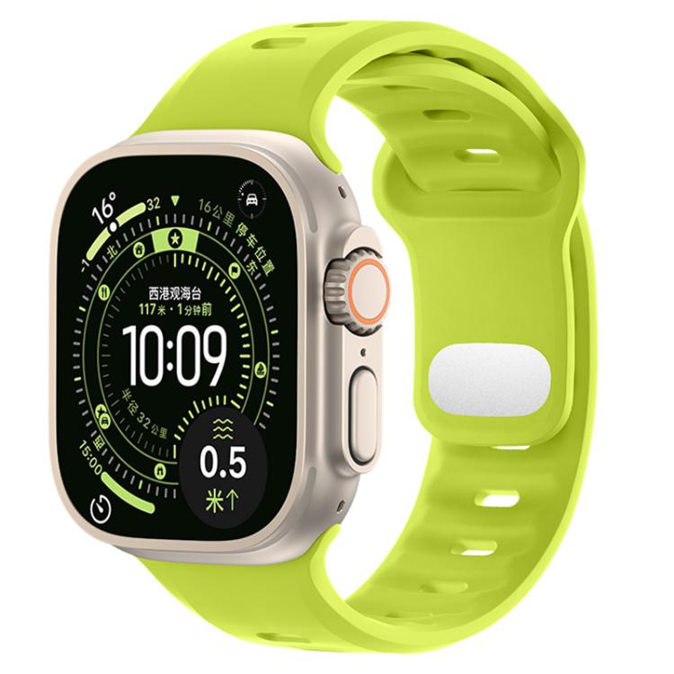 Cinturino sportivo in silicone tinta unita con fibbia a inversione., For Apple Watch 46mm / 49mm / 45mm / 44mm, For Apple Watch 42mm / 41mm / 40mm / 38mm