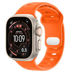 Cinturino sportivo in silicone tinta unita con fibbia a inversione., For Apple Watch 46mm / 49mm / 45mm / 44mm, For Apple Watch 42mm / 41mm / 40mm / 38mm