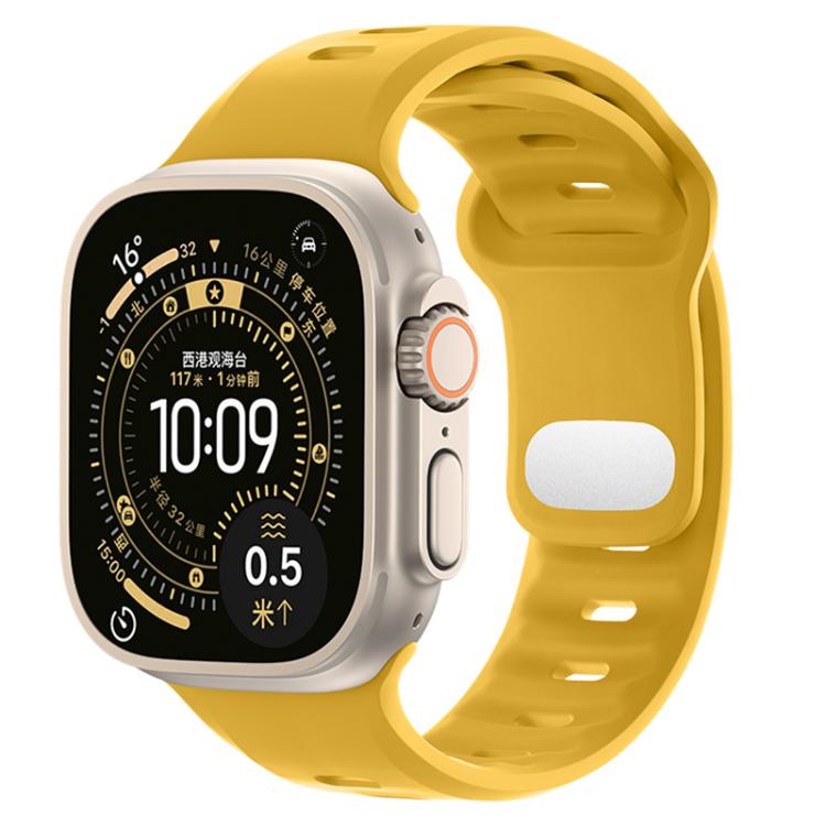 Cinturino sportivo in silicone tinta unita con fibbia a inversione., For Apple Watch 46mm / 49mm / 45mm / 44mm, For Apple Watch 42mm / 41mm / 40mm / 38mm
