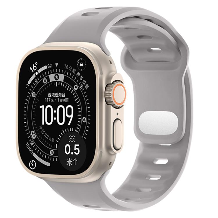 Cinturino sportivo in silicone tinta unita con fibbia a inversione., For Apple Watch 46mm / 49mm / 45mm / 44mm, For Apple Watch 42mm / 41mm / 40mm / 38mm