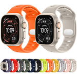 Cinturino sportivo in silicone tinta unita con fibbia a inversione., For Apple Watch 46mm / 49mm / 45mm / 44mm, For Apple Watch 42mm / 41mm / 40mm / 38mm