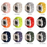 Cinturino sportivo in silicone tinta unita con fibbia a inversione., For Apple Watch 46mm / 49mm / 45mm / 44mm, For Apple Watch 42mm / 41mm / 40mm / 38mm