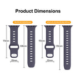 Cinturino sportivo in silicone tinta unita con fibbia a inversione., For Apple Watch 46mm / 49mm / 45mm / 44mm, For Apple Watch 42mm / 41mm / 40mm / 38mm