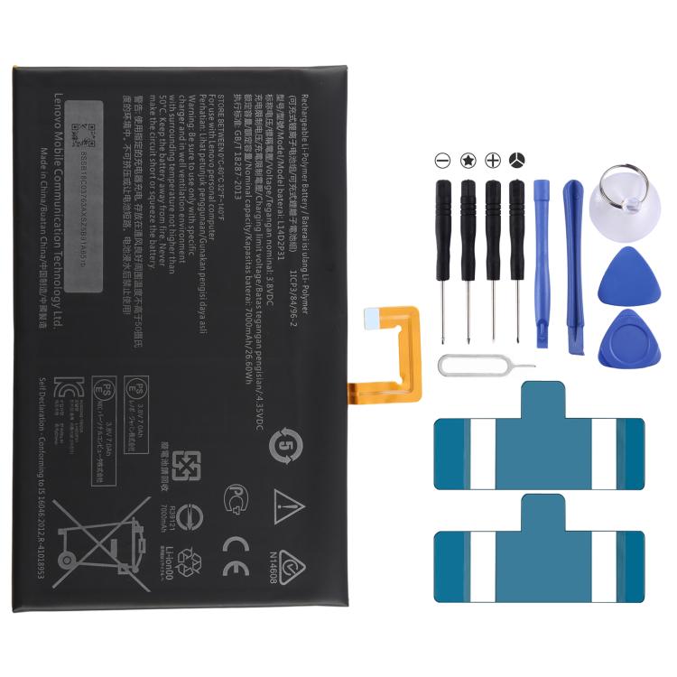 Batteria da 7000 mAh L14D2P31 per Lenovo Tab 2 A10-70F / A10-70L/LC / TB2-X30F/M
