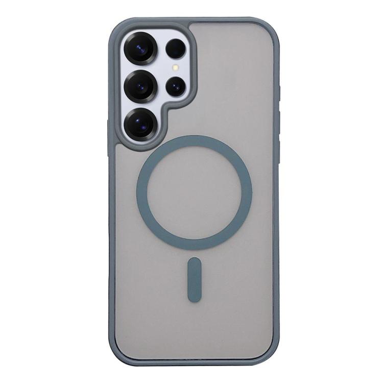 Custodia per telefono MagSafe con effetto pelle satinata, For Galaxy S25 Ultra 5G, For Galaxy S24 FE 5G, For Galaxy S24 Ultra 5G, For Galaxy S24+ 5G