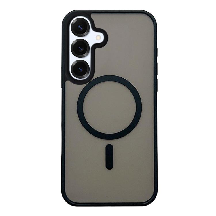 Custodia per telefono MagSafe con effetto pelle satinata, For Galaxy S25 FE 5G, For Galaxy S25 Edge 5G, For Galaxy S25 5G, For Galaxy S25+ 5G