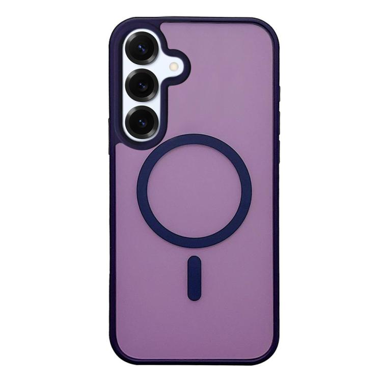 Custodia per telefono MagSafe con effetto pelle satinata, For Galaxy S25 FE 5G, For Galaxy S25 Edge 5G, For Galaxy S25 5G, For Galaxy S25+ 5G