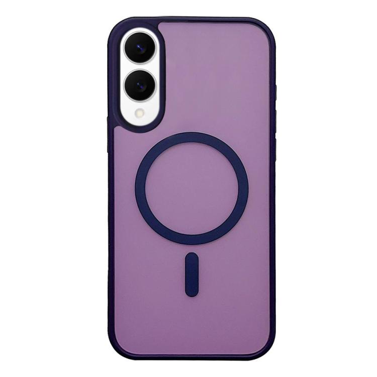 Custodia per telefono MagSafe con effetto pelle satinata, For Galaxy S25 FE 5G, For Galaxy S25 Edge 5G, For Galaxy S25 5G, For Galaxy S25+ 5G