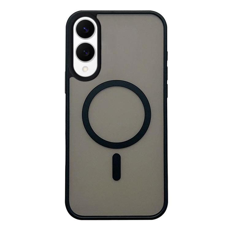 Custodia per telefono MagSafe con effetto pelle satinata, For Galaxy S25 FE 5G, For Galaxy S25 Edge 5G, For Galaxy S25 5G, For Galaxy S25+ 5G