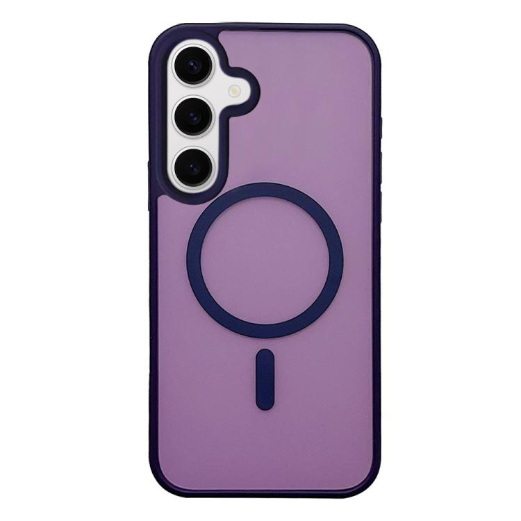 Custodia per telefono MagSafe con effetto pelle satinata, For Galaxy S25 Ultra 5G, For Galaxy S24 FE 5G, For Galaxy S24 Ultra 5G, For Galaxy S24+ 5G