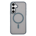 Custodia per telefono MagSafe con effetto pelle satinata, For Galaxy S25 Ultra 5G, For Galaxy S24 FE 5G, For Galaxy S24 Ultra 5G, For Galaxy S24+ 5G