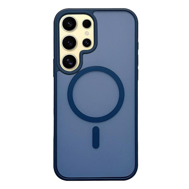 Custodia per telefono MagSafe con effetto pelle satinata, For Galaxy S25 Ultra 5G, For Galaxy S24 FE 5G, For Galaxy S24 Ultra 5G, For Galaxy S24+ 5G
