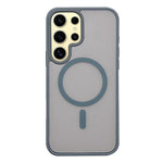 Custodia per telefono MagSafe con effetto pelle satinata, For Galaxy S25 Ultra 5G, For Galaxy S24 FE 5G, For Galaxy S24 Ultra 5G, For Galaxy S24+ 5G