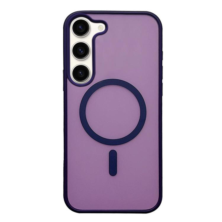 Custodia per telefono MagSafe con effetto pelle satinata, For Galaxy S24 5G, For Galaxy S23 FE 5G, For Galaxy S23 Ultra 5G, For Galaxy S23 5G