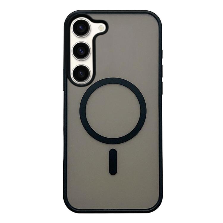 Custodia per telefono MagSafe con effetto pelle satinata, For Galaxy S24 5G, For Galaxy S23 FE 5G, For Galaxy S23 Ultra 5G, For Galaxy S23 5G