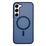 Custodia per telefono MagSafe con effetto pelle satinata, For Galaxy S22+ 5G, For Galaxy S22 5G