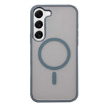 Custodia per telefono MagSafe con effetto pelle satinata, For Galaxy S22+ 5G, For Galaxy S22 5G
