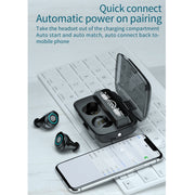 Auricolari Bluetooth M17 con Display LED