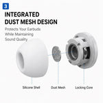 Kit di 5 paia di inserti auricolari in silicone di ricambio XDcase, taglie L/M/S/XS/XXS, For AirPods Pro 3