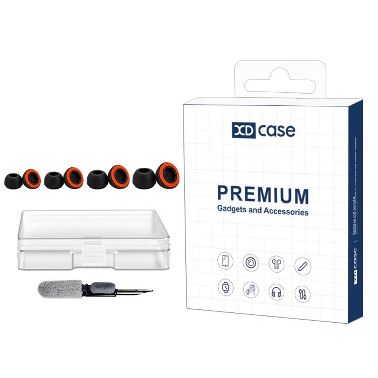 Kit di 4 paia di inserti auricolari di ricambio in spugna di silicone XDcase, taglie L/M/S/XS, For AirPods Pro 2 / 1