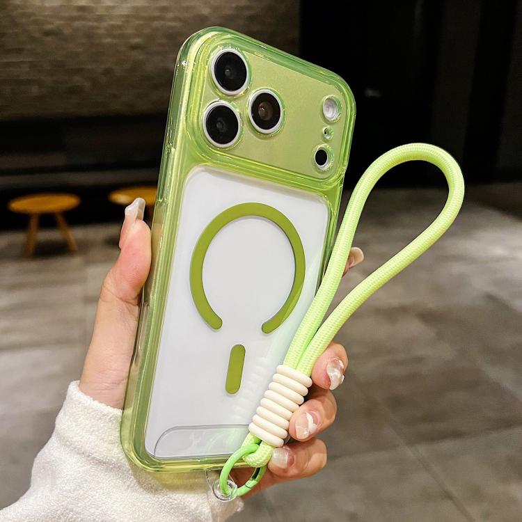 Custodia per telefono ibrida in TPU e acrilico trasparente, antiurto, con fori precisi e chiusura magnetica, dotata di cordino., For iPhone 17 Pro Max, For iPhone 17 Pro, For iPhone 17, For iPhone Air