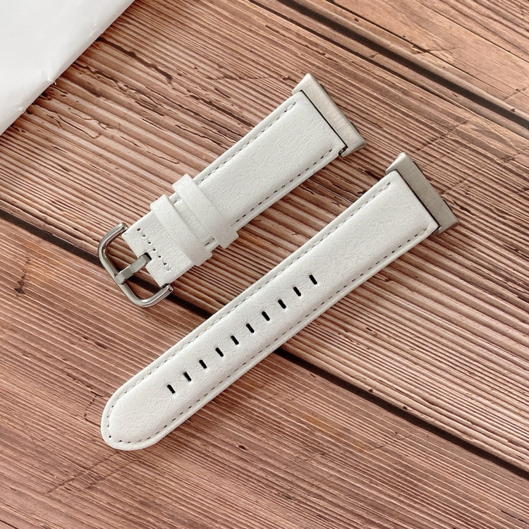 Cinturino in pelle con texture conchiglia per OPPO Watch