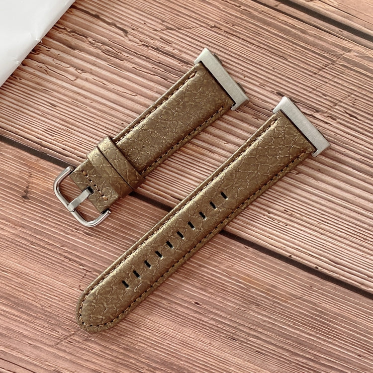Cinturino in pelle con texture conchiglia per OPPO Watch