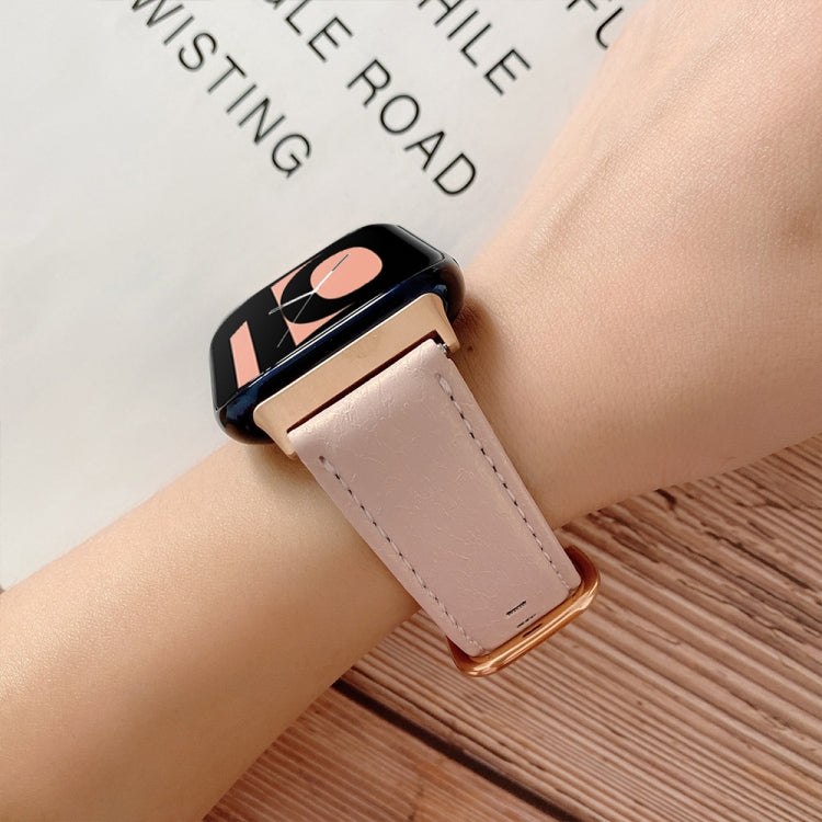 Cinturino in pelle con texture conchiglia per OPPO Watch