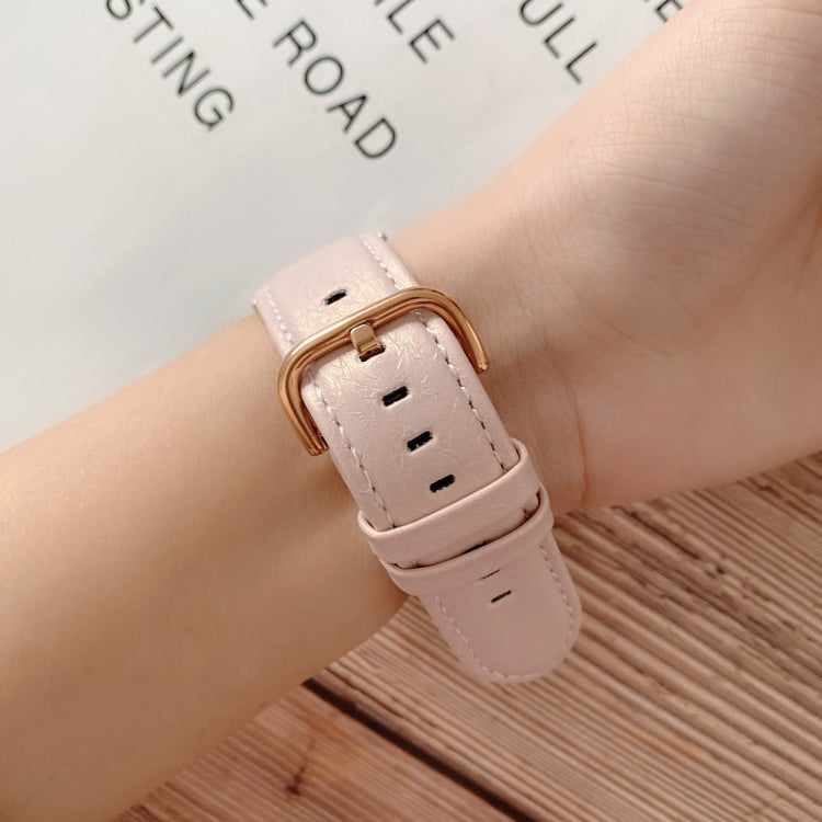 Cinturino in pelle con texture conchiglia per OPPO Watch