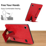Cinturino da polso retrò in ecopelle con retro in pelle vegana e supporto per tablet., For Galaxy Tab A11+ / A9+, For Galaxy Tab A11 / A9, For Galaxy Tab S10 FE / S9 FE / S10 Lite, For Galaxy Tab S11