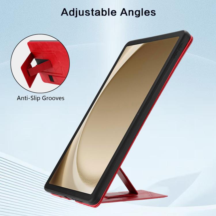 Cinturino da polso retrò in ecopelle con retro in pelle vegana e supporto per tablet., For Galaxy Tab A11+ / A9+, For Galaxy Tab A11 / A9, For Galaxy Tab S10 FE / S9 FE / S10 Lite, For Galaxy Tab S11