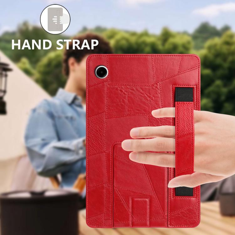 Cinturino da polso retrò in ecopelle con retro in pelle vegana e supporto per tablet., For Galaxy Tab A11+ / A9+, For Galaxy Tab A11 / A9, For Galaxy Tab S10 FE / S9 FE / S10 Lite, For Galaxy Tab S11