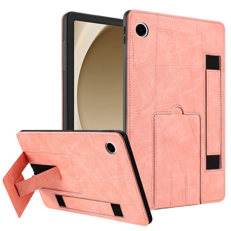 Cinturino da polso retrò in ecopelle con retro in pelle vegana e supporto per tablet., For Galaxy Tab A11+ / A9+, For Galaxy Tab A11 / A9, For Galaxy Tab S10 FE / S9 FE / S10 Lite, For Galaxy Tab S11