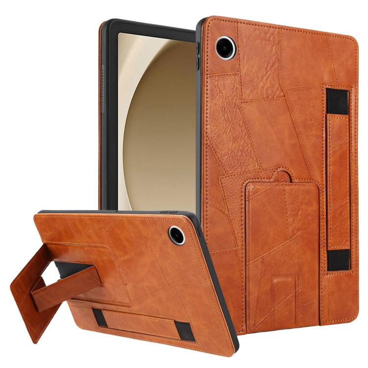 Cinturino da polso retrò in ecopelle con retro in pelle vegana e supporto per tablet., For Galaxy Tab A11+ / A9+, For Galaxy Tab A11 / A9, For Galaxy Tab S10 FE / S9 FE / S10 Lite, For Galaxy Tab S11