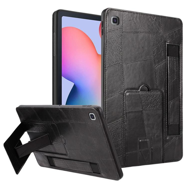 Cinturino da polso retrò in ecopelle con retro in pelle vegana e supporto per tablet., For Galaxy Tab S10 FE+, For Galaxy Tab S10+ / S9 FE+ / S9+, For Galaxy Tab S6 Lite 2024 / P610