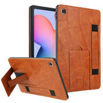 Cinturino da polso retrò in ecopelle con retro in pelle vegana e supporto per tablet., For Galaxy Tab S10 FE+, For Galaxy Tab S10+ / S9 FE+ / S9+, For Galaxy Tab S6 Lite 2024 / P610