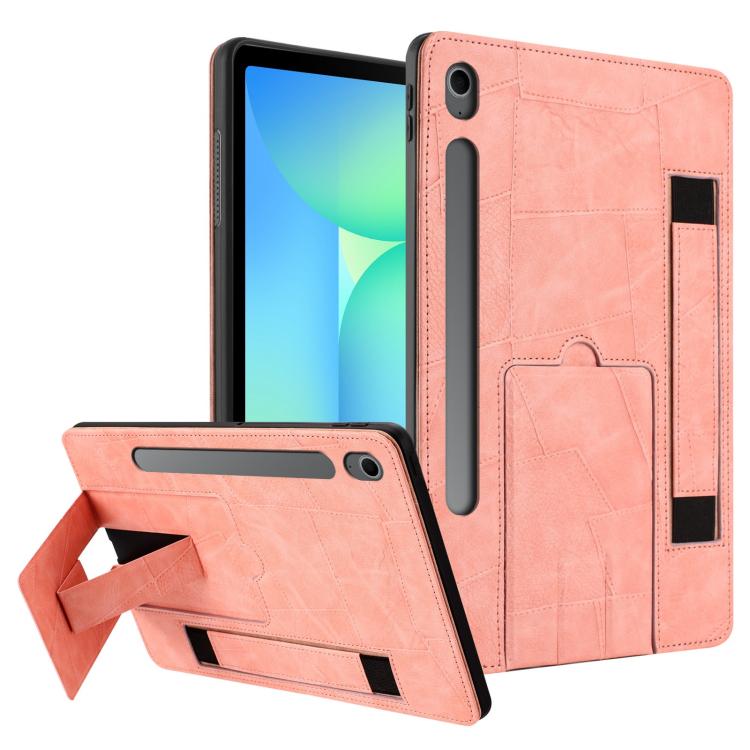 Cinturino da polso retrò in ecopelle con retro in pelle vegana e supporto per tablet., For Galaxy Tab A11+ / A9+, For Galaxy Tab A11 / A9, For Galaxy Tab S10 FE / S9 FE / S10 Lite, For Galaxy Tab S11