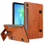 Cinturino da polso retrò in ecopelle con retro in pelle vegana e supporto per tablet., For Galaxy Tab A11+ / A9+, For Galaxy Tab A11 / A9, For Galaxy Tab S10 FE / S9 FE / S10 Lite, For Galaxy Tab S11