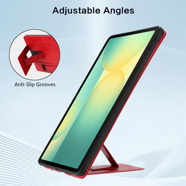 Cinturino da polso retrò in ecopelle con retro in pelle vegana e supporto per tablet., For Galaxy Tab S10 FE+, For Galaxy Tab S10+ / S9 FE+ / S9+, For Galaxy Tab S6 Lite 2024 / P610