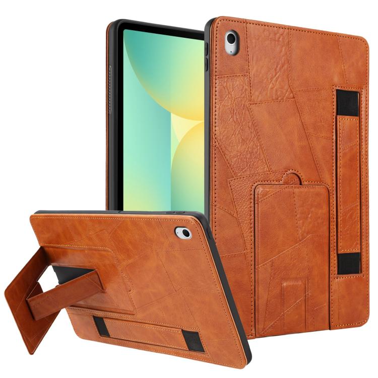 Cinturino da polso retrò in ecopelle con retro in pelle vegana e supporto per tablet., For Galaxy Tab S10 FE+, For Galaxy Tab S10+ / S9 FE+ / S9+, For Galaxy Tab S6 Lite 2024 / P610