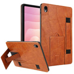 Cinturino da polso retrò in ecopelle con retro in pelle vegana e supporto per tablet., For Galaxy Tab A11+ / A9+, For Galaxy Tab A11 / A9, For Galaxy Tab S10 FE / S9 FE / S10 Lite, For Galaxy Tab S11